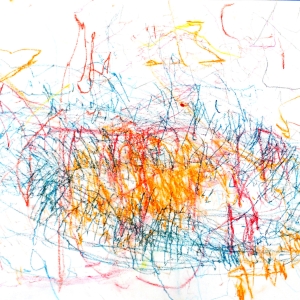 2aaaaaaa. Brian Cecelones ''Eye In The Sky'' Oil Pastels On Paper 18'' X 24'' $175