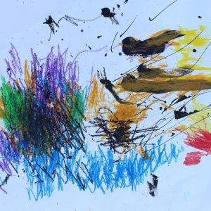 Tim Carlton ''Untitled'' Beeswax crayon