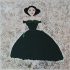 Woman in a Dark Green Dress