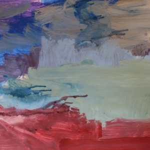 Daniel Malidor ''Landscape 2'' Acrylic On Paper 24'' X 36'' $225