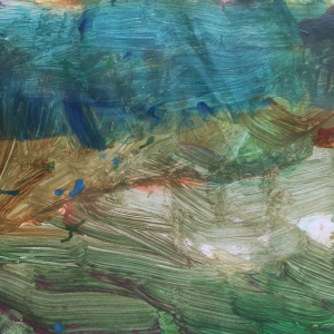 Daniel Malidor ''Untitled'' Acrylic On Paper 18'' X 24'' $150