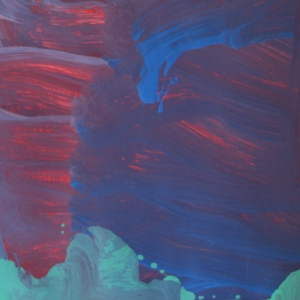 Daniel Molidor ''A Storm Is Coming'' Acyrlic On Paper 12'' X 16'' $75