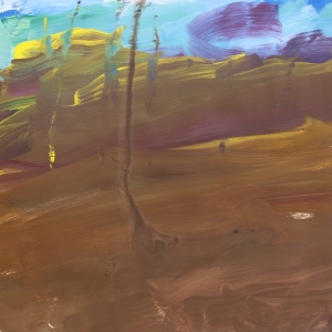 Daniel Molidor ''Untitled 12'' Acrylic On Paper 18'' X 24'' $150