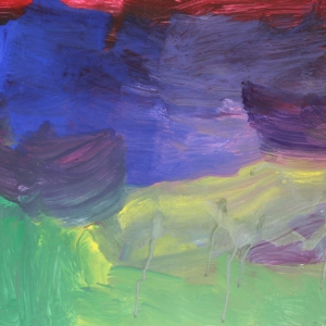 Daniel Molidor ''Untitled 4'' Acrylic On Paper 18'' X 24'' $150