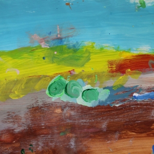 Daniel Molidor ''Untitled 6'' Acrylic On Paper 18'' X 24'' $150