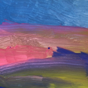 Daniel Molidor ''Untitled'' Acrylic On Paper 11'' X 18'' $125