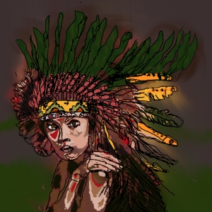 Gilberto Alfaro ''Aztec Woman''